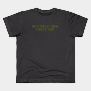 Karma Police, for a minute there, green Kids T-Shirt